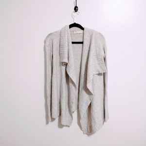 Abercrombie and Fitch grey wool cardigan with draped front size xs